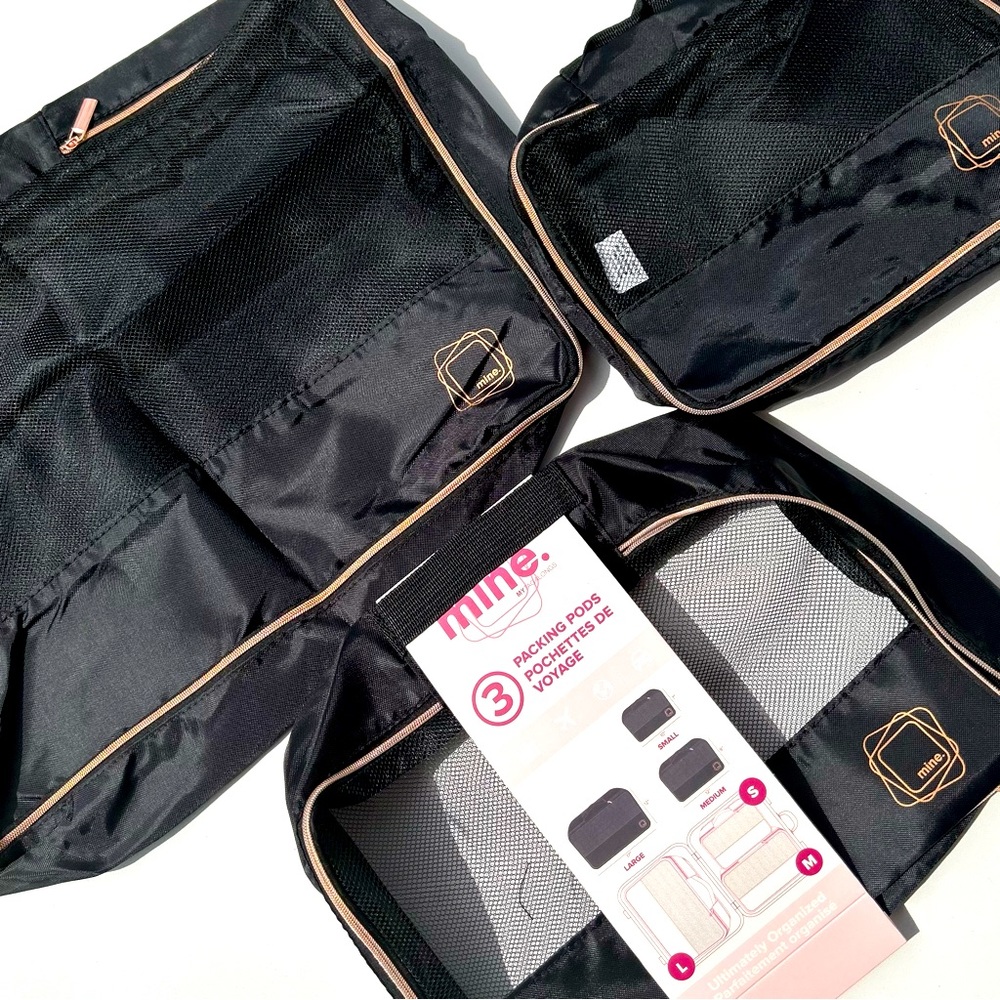 NWT- Packing Pods Black- 3 piece Set - MyTagalongs - Picture 3 of 5